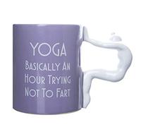 Boxer Gifts Tasse de yoga avec inscription « Basically an Hour Trying Not to Fart » en céramique