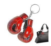 Boxer Glove Keyring - Gants de perforation 2D créatifs - Mini chaîne rouge - Design attrayant - En acrylique - Pour sac à dos, casier de gym, porte ttribute unique, Consulte la descripción