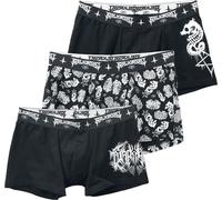 Boxer Gothic de Black Blood by Gothicana - Sirens - S à XXL - pour Homme - noir M