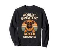 Boxer Grandpa est Le Plus Grand Amateur de Chiens rétro au Monde Sweatshirt