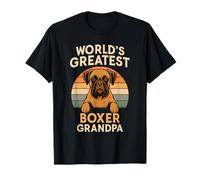 Boxer Grandpa est Le Plus Grand Amateur de Chiens rétro au Monde T-Shirt