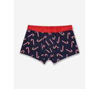 Boxer Happy Socks Candy Cane bleu marine rouge - L