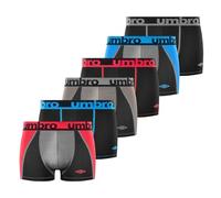 Boxer Homme Anti-Transpirant, Calecon Homme, Multi-Sport, Respirant (Lot de 6), Noir, Rouge, Bleu, Gris, Taille S