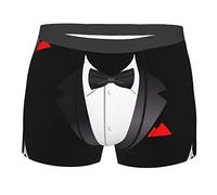 Boxer Homme avec nœud Papillon et Motif Smoking, sous-vêtement rafraîchissant et Respirant