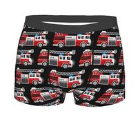 Boxer Homme Camion Rouge De Pompiers Et De Secours Boxer Shorts S