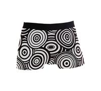 Boxer Homme Cercles Concentriques Noirs Et Blancs Boxer Shorts XL