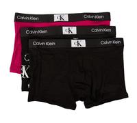 Calvin Klein Boxer Homme CK Lot de 3 Boxers en Coton Stretch élastique Visible avec Logo Article NB3528E, Mrs Blkuck Distressed Print, blk/Jewel, M