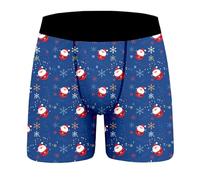 Boxer Homme Collection de Noël Drôles Impression Boxeurs Noël Élastique Sexy Ugly Xmas Calecon Underwear Slips sous-Vêtements Sac Cadeau Idee Noel Cadeaux Pas Cher Anniversaire Saint-Valentin Mariage