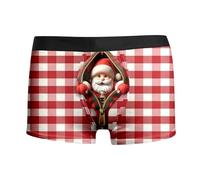 Boxer Homme Collection de Noël Drôles Impression Boxeurs Noël Élastique Sexy Ugly Xmas Calecon Underwear Slips sous-Vêtements Sac Cadeau Idee Noel Cadeaux Pas Cher Anniversaire Saint-Valentin Mariage