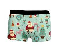 Boxer Homme Collection de Noël Drôles Impression Boxeurs Noël Élastique Sexy Ugly Xmas Calecon Underwear Slips sous-Vêtements Sac Cadeau Idee Noel Cadeaux Pas Cher Anniversaire Saint-Valentin Mariage