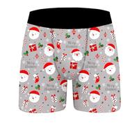 Boxer Homme Collection de Noël Drôles Impression Boxeurs Noël Élastique Sexy Ugly Xmas Calecon Underwear Slips sous-Vêtements Sac Cadeau Idee Noel Cadeaux Pas Cher Anniversaire Saint-Valentin Mariage