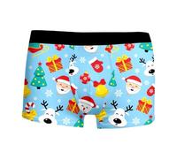 Boxer Homme Collection de Noël Drôles Impression Boxeurs Noël Élastique Sexy Ugly Xmas Calecon Underwear Slips sous-Vêtements Sac Cadeau Idee Noel Cadeaux Pas Cher Anniversaire Saint-Valentin Mariage