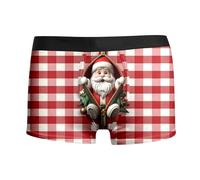 Boxer Homme Collection de Noël Drôles Impression Boxeurs Noël Élastique Sexy Ugly Xmas Calecon Underwear Slips sous-Vêtements Sac Cadeau Idee Noel Cadeaux Pas Cher Anniversaire Saint-Valentin Mariage
