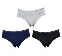 Boxer Homme Confort Uomo En Coton -Assortiment Modèles Photos Selon Arrivages- Pack De 3 Slips Surprise Coton Uni