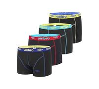 Boxer Homme Coton, Calecon Homme, Agréable, Ultra-Doux (Lot de 4), Noir, Taille L