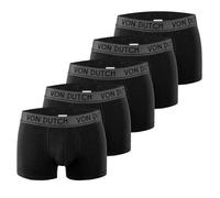 Boxer Homme Coton, Caleçon Homme Respirant & Stretch (Lot de 5), Noir Taille XXL