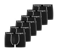 Lot de boxers en coton pour homme Freegun : x6 Noir / S
