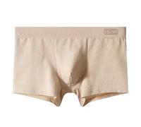 Boxer Homme Coton Calecon Underwear Doux comme De La Soie Et Respirants Boxers Lot Beige L