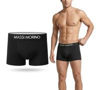 Boxer Homme Coton Noir à l’unité | Shorty Confortable avec Bande élastique Large | Respirant et sans étiquette | Taille S