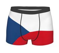Boxer Homme Drapeau De La République Tchèque Boxer Shorts pour Sport | Boxers Shorty Confort Sous-Vêtements Pour Gym