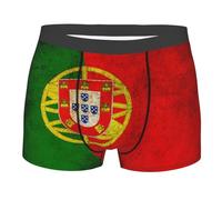 Boxer Homme Drapeaux Artistiques du Portugal Underwear Sportifs Nouveau Et Confortable Caleçons Boxer, pour Le Sport, Petit Ami, Anniversaire, L