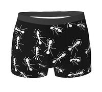 Boxer Homme Fourmi Caleçons Boxer Homme Respirant Fitted Boxers Shorty Ajusté sous-Vêtements pour Amant, Homme, Papa L
