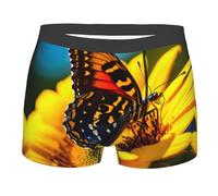 Boxer Homme Impression De Papillons en Quête De Nourriture S