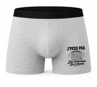 Boxer Homme J’Peux Pas j’AI Calendrier de l’Avent | Caleçon en Coton Gris avec Motif Devant et Coutures Plates | S à 5XL | Cadeau Anniversaire Fête des Pères