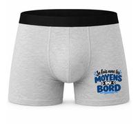 Boxer Homme Je Fais avec Les Moyens du Bord Expressions Françaises | Caleçon Coton Gris Motif Devant Coutures Plates S à 5XL | Idée Cadeau Fête des Pères Noël