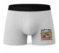 Boxer Homme Juste Un Gars Qui Aime l'Occitanie | Caleçon Coton Gris Motif Devant Coutures Plates S à 5XL | Idée Cadeau Fête des Pères Noël