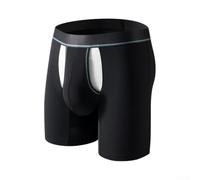 Boxer Homme Long Compartiment Séparé Boxer Homme (Noir XL)
