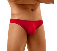 Boxer Homme Long Hommes sous-Vêtements Sexy Slip Coton Sexy Respirant sous-Vêtements Mémoires Hommes(Red,M)