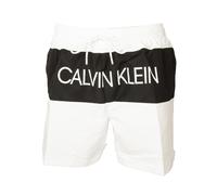 Calvin Klein Boxer Homme mer CK Piscine avec Poches et Cordon extérieur Article ZM0ZM02012 Medium Drawstring, YCD Pvh Classic White, L