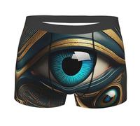 Boxer Homme Mythologie Égyptienne Œil du Vintage Boxers Shorty Classique Boxer Shorts Doux sous-Vêtements pour Sport Running Gym XXL