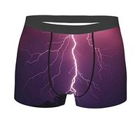 Boxer Homme Orage Violet Pourpre Boxers La Peau Grâce Ample Caleçons pour Hommes Sports D'Été Le Quotidien L