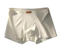 Boxer Homme Sans Couture Ice Silk Respirant Doux (Vert XXXXL)
