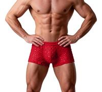 Boxer Homme Sexy, String Taille Haute Slips avec Empiècements en Mesh sous-Vêtements Respirants Et Confortables pour Un Usage Quotidien Et Le Sport