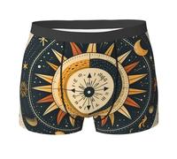 Boxer Homme Soleil, Espace Extra-Atmosphérique, Planète, Astronomie, Vintage Caleçon Boxeur Doux sous-Vêtements Respirants Boxers Shorty pour Adaptés À Toutes Occasions Sport Gym L