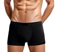 Boxer Homme,sous vêtements pour Hommes Shorts Confortables en Fibre Respirante Taille Moyenne pour Un Usage Quotidien Design Polyvalent avec étiquette de Marque pour Toutes Les Saisons Lavage