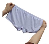 Boxer Homme Taille Basse sans Pochette Lisse Taille Élastique Coton Boxer Look Daily M-2XL (Violet XXL)