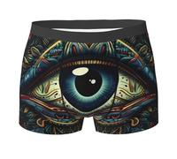 Boxer Homme Talisman Magique Coloré Contre Le Mauvais Œil Caleçon Boxeur Doux sous-Vêtements Confort Boxers Shorty pour Gym Sport Running L