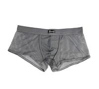 Boxer Homme Transparent Boxer Sexy, Calecon Men Ultra Leger Slips Respirants en Soie GlacéE sans ÉTiquette Homme Couleur Unie Underwear Men RafraîChissant Et sans Transpiration Sport