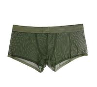 Boxer Homme Transparent Boxer Sexy, Calecon Men Ultra Leger Slips Respirants en Soie GlacéE sans ÉTiquette Homme Couleur Unie Underwear Men RafraîChissant Et sans Transpiration Sport
