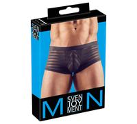 Boxer transparent rayé (noir)