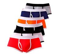 Boxer Hommes Briefs Pyjama Slip sous-VêTements Sexy Push Up Gay Ouvert Dim Lot Coton Long Transparent Eminence Taille Haute Basse Bikini Sport Pulse Filet Elephant Underpants T-Back Underwear Shorts