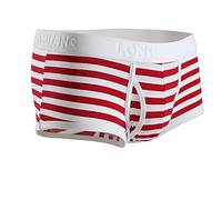 Boxer Hommes Briefs Slip sous-VêTements Sexy Push Up Gay Ouvert Dim Lot Coton Long Transparent Eminence Taille Haute Basse Bikini Pulse Filet Elephant Underpants T-Back Underwear Shorts (CRD, XL)