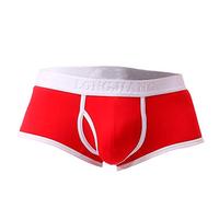 Boxer Hommes Doux Slips Culottes Shorts sous-vêtements Slip Lingerie Lot String Homme Sexy pour Lettre imprimée Bulge Pouch Translucide Couleur Unie Caleçon Soie Glacée sans Trace Respirant Couture