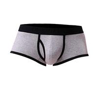 Boxer Hommes Doux Slips Culottes Shorts sous-vêtements Slip Lingerie Lot String Homme Sexy pour Lettre imprimée Bulge Pouch Translucide Couleur Unie Caleçon Soie Glacée sans Trace Respirant Couture