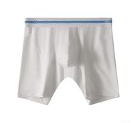 Boxer Hommes Polyester Spandex Doux Confortable (Blanc XL)