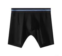 Boxer Hommes Polyester Spandex Doux Confortable (Noir XL)